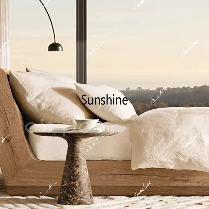 Italian minimalism, sofa side design, high-end home light luxury creativity