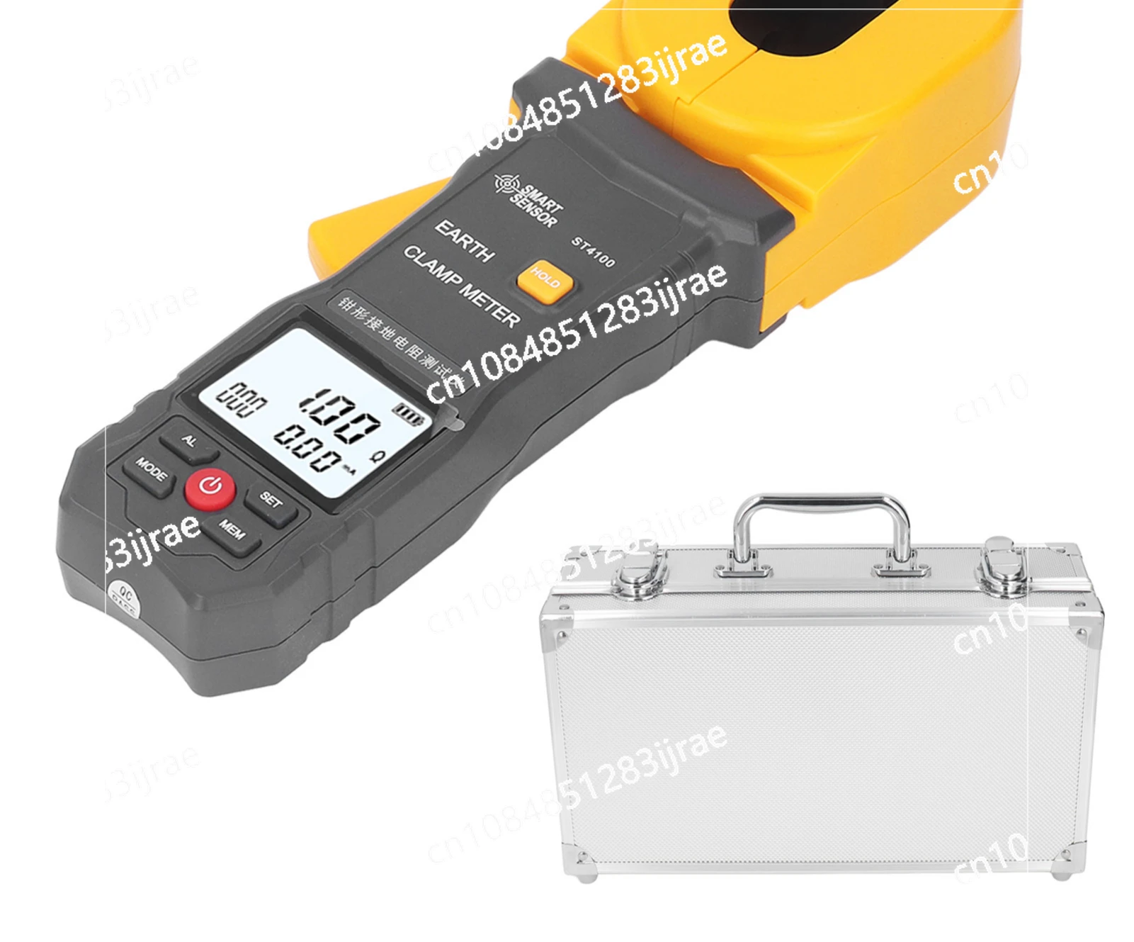 Ground Earth Resistance Tester Digital LCD Clamp   Meter 0.001Ω Resolution for Telecommunications