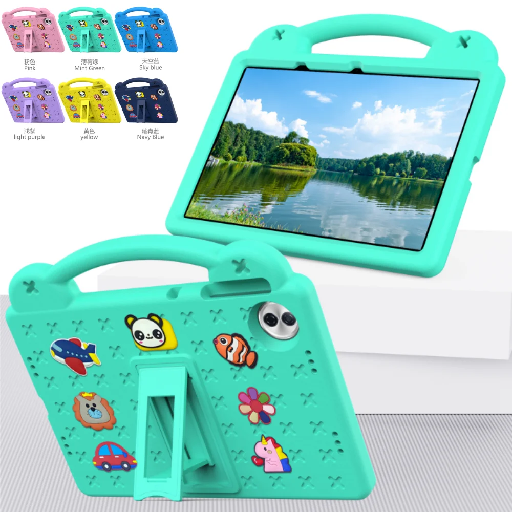 Kids EVA Case for HUAWEI Honor Pad 10 12.1 inch HEY3-W00 2025 Cute Bear Handheld Stand Shockproof Cover for Honor Pad10 12.1