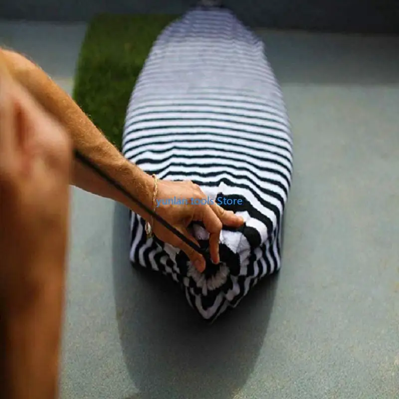 

50LB Lightweight Board Bag Surfboard Stretch Light Protective Surfboard Bag Stripe Surfboard Sock Cover