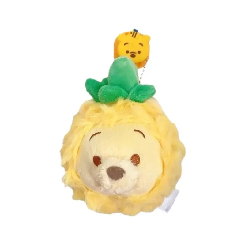 Kawaii Winnie Pooh avec ananas porte-clés en peluche poupée charme mignon sac à dos sac à main décor cadeau pour enfants adultes