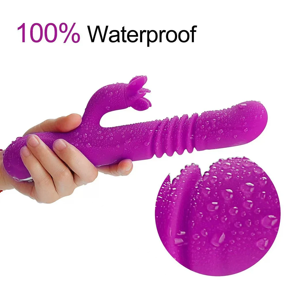 التلقائي آلة قابل للسحب قضبان اصطناعية هزاز محاكاة القضيب التدفئة دوران تحفيز البظر هزاز الجنس لعب للنساء #2