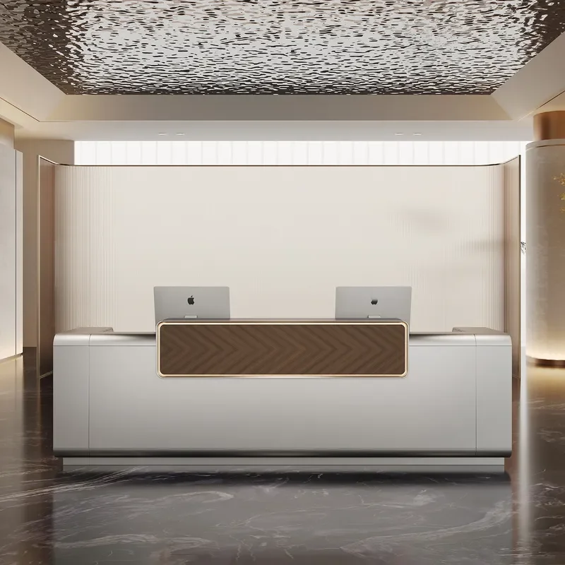for Company Front Desk Reception Desk Hotel Consultation Counter Beauty Salon Checkout Page Paint Modern Simple Bar Table
