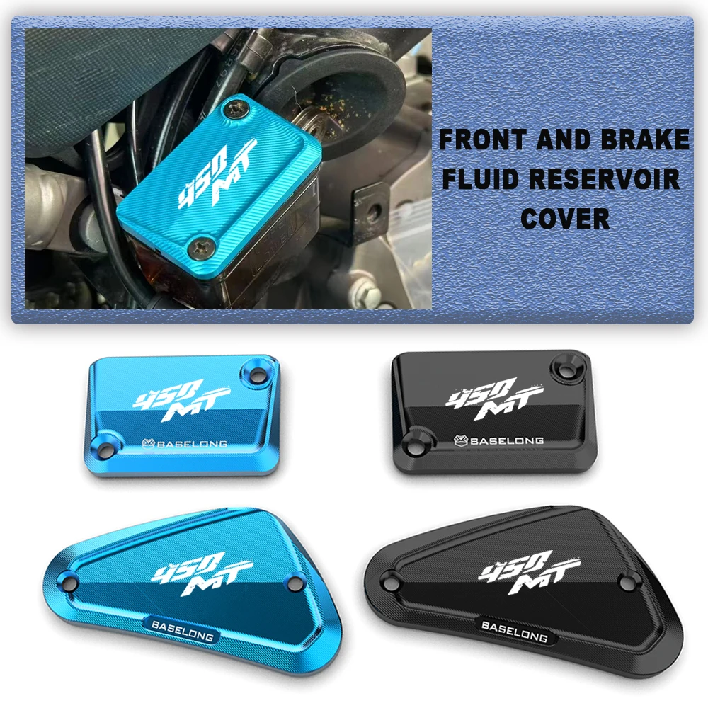 

FOR CFMOTO CF MOTO 450MT IBEX450 2023 2024 2025 450 MT Motorcycle Accessories Front Rear Brake Clutch Fluid Reservoir Cover Caps