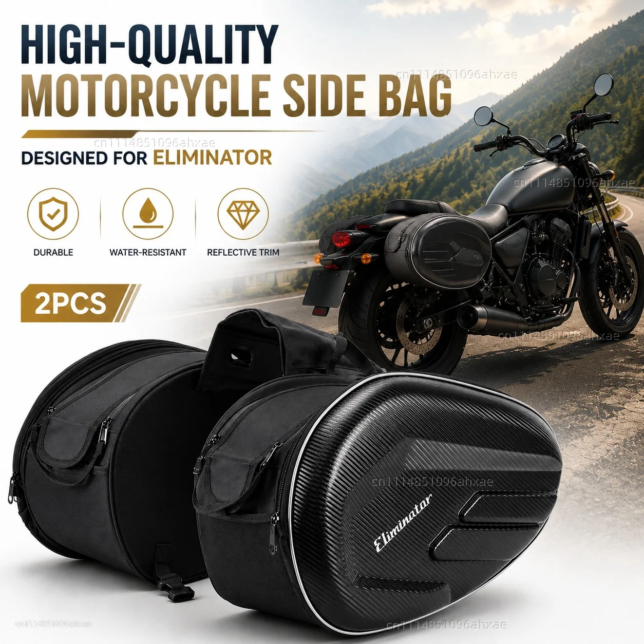 For eliminator 500 eliminator 500 se 2PCS Motorcycle Pannier Bags Luggage Saddle Bags Side Storage Fork Travel Pouch Box
