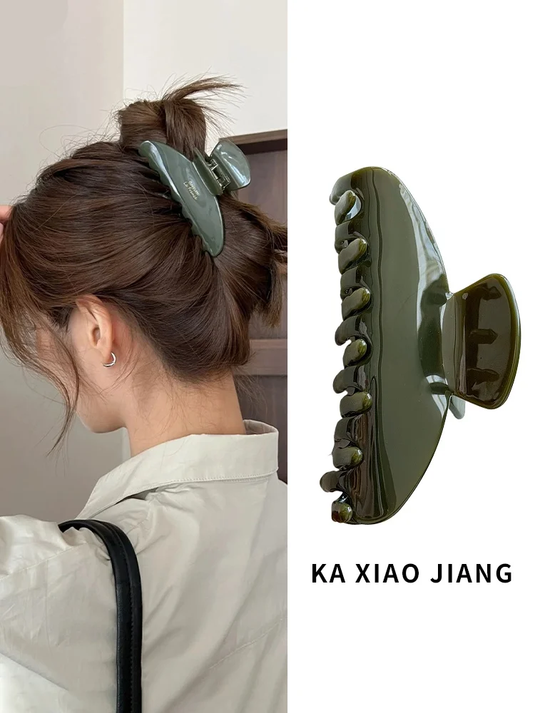 presilha-de-cabelo-grande-em-acetato-verde-oliva-retro-para-mulheres-acessorio-estiloso-para-escritorio-e-uso-diario