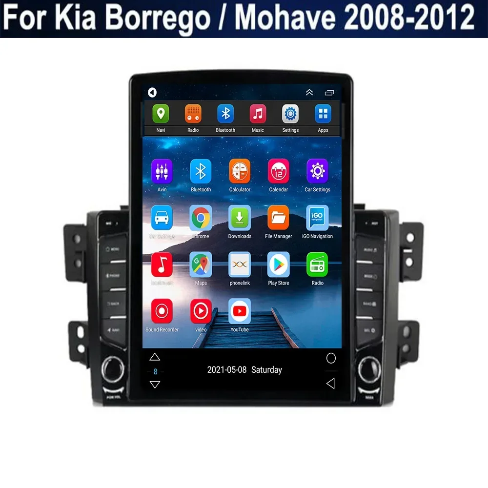 8G+128G Android 14 Car Radio For Kia Borrego Mohave 2008-2012 Stereo Carplay Multimedia Video Player GPS Navigation BT 2din DVD