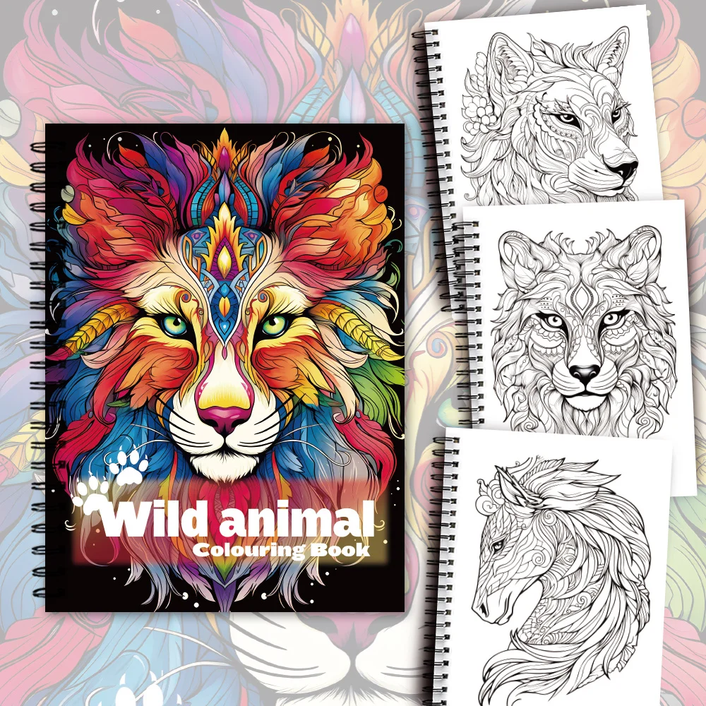 Adult Coloring Book Set of 3 - Unique Design on Each Page - High-Quality Art Books, Combining Art Therapy, Mindfulness Training