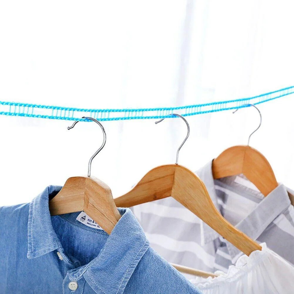 

Non-Slip Handle Clothesline 8m Compact Easy To Store Lightweight Nylon Portable Windproof Camping Windproof Clothesline