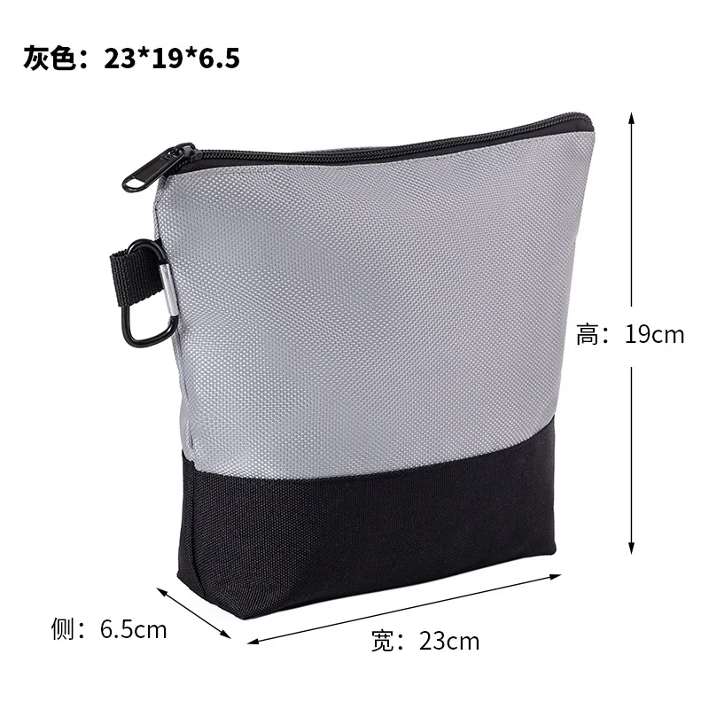Custom Print Logo Multi-functional Multi-Size Tool Storage Bag Durable with Carabiner Zipper Pouch Nylon Hardware Organizer