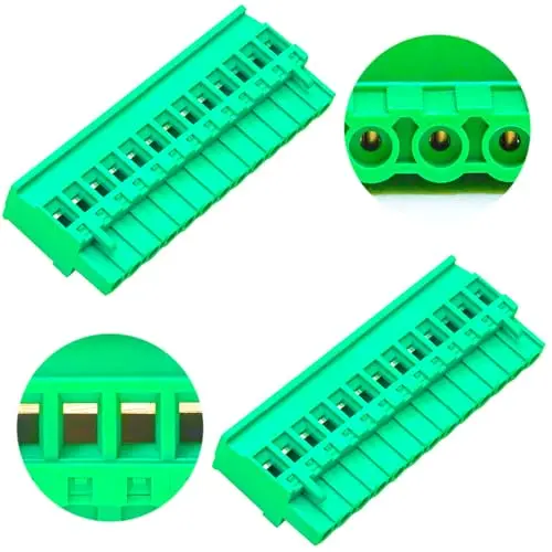 

5.0mm Phoenix Connector 13 Pin, Green PCB Screw Terminal Block Connector Screw Connection (1Pcs 5.0M-ZK-13P)