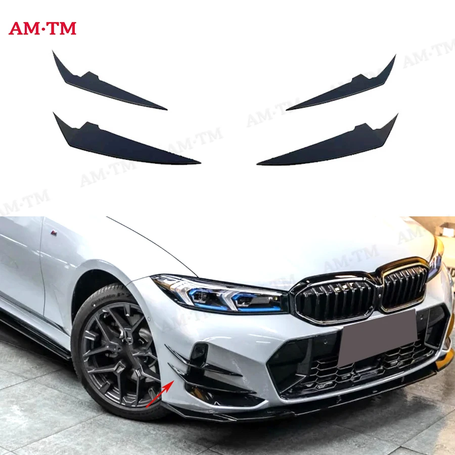 

Карбоновые накладки на передний бампер (сплиттеры, канарды, аэродинамические ножи) для BMW 3 серии G20 G28 2023+