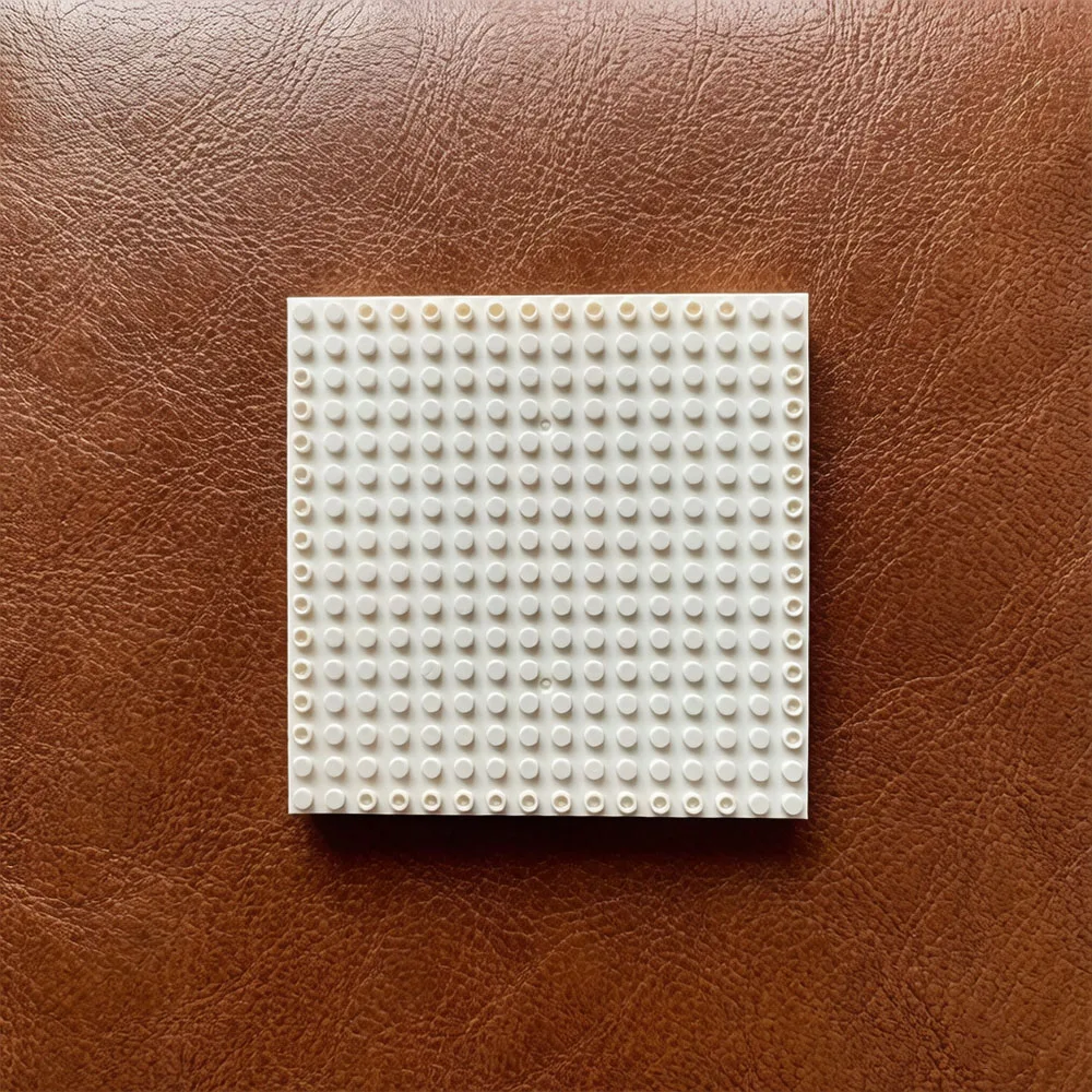 16×16 Pixel Building Base Plate Standard Small Particle Splicing Base Board for Pixel Art Bricks Size 12.8 12.8 0.9cm