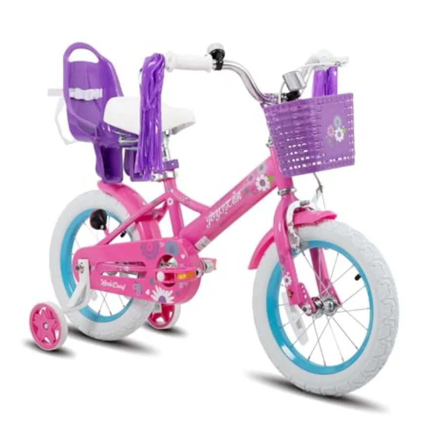 

Little Daisy Kids Bike for Girls Boys Ages 2-7 Years, 12 14 16 Inch Girls Bikes with Doll Bike Seat & Streamers, Boys Bike with