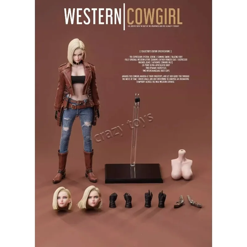 

[В наличии] HEART HUNTER Western Cowgirl (Blonde) — коллекционная фигурка женщины-солдата в масштабе 1/6 с подвижными глазами, подарок для коллекционеров.