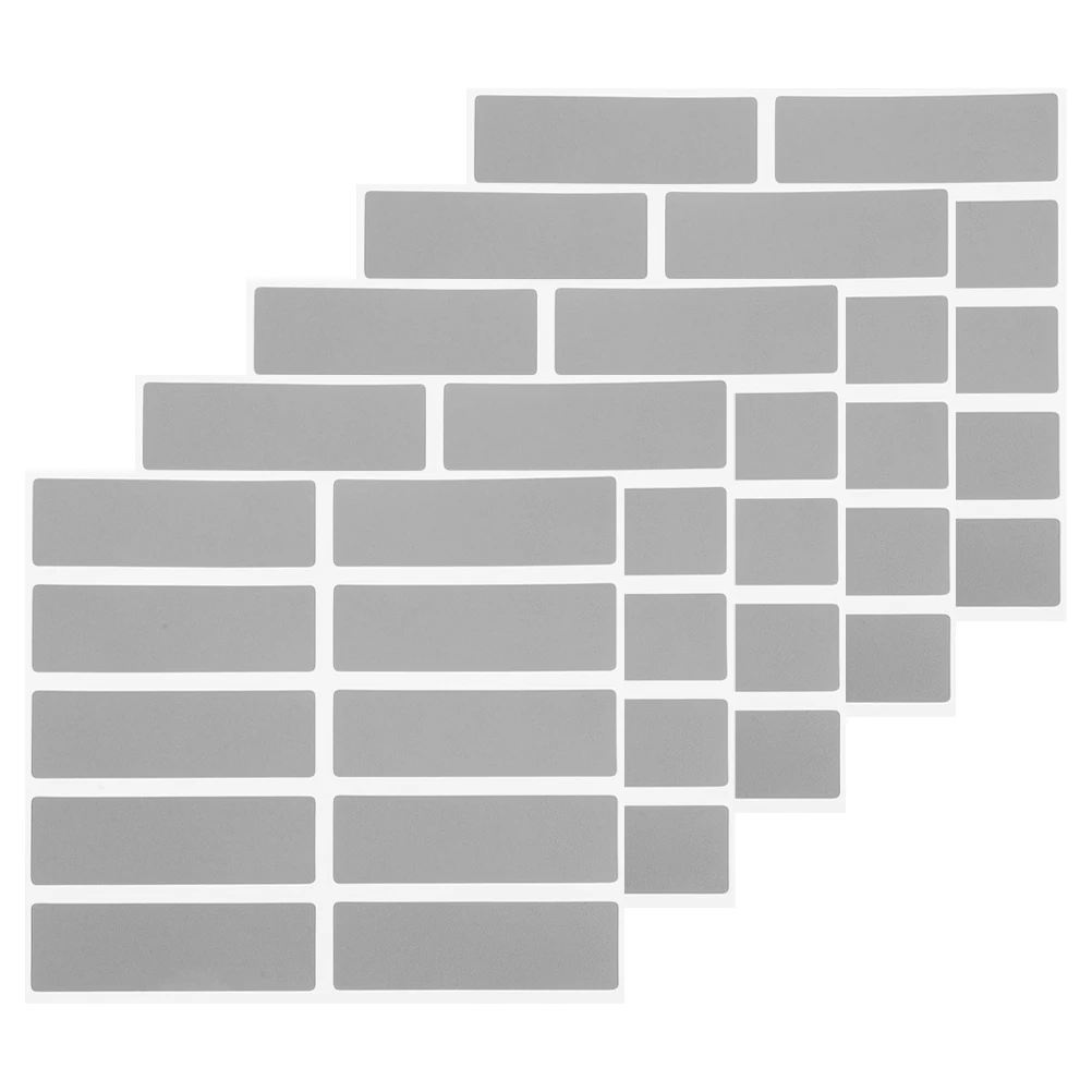 

5 Sets Stickers Scratch Gift Card off Labels Paper Cards Prizes Coating Film Diy Party Silver Make Your Own