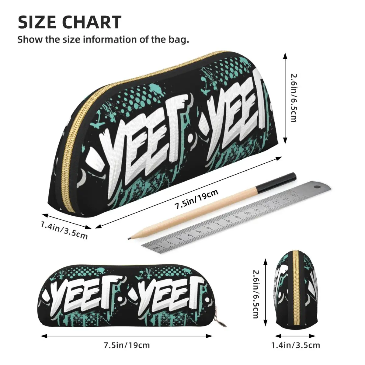 Assinatura legal menly jey uso yeet lápis casos caneta titular armazenamento artigos de papelaria suprimentos grande capacidade caneta caixa saco de lápis para presentes