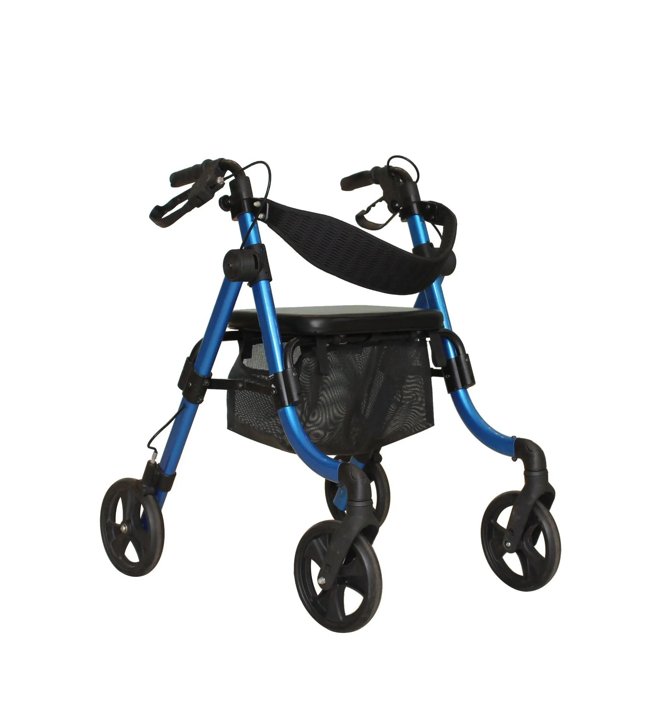 

Wholesales Aluminum Foldable Walking Aids Lightweight 100kg Weight Capacity Rollator With Wheels