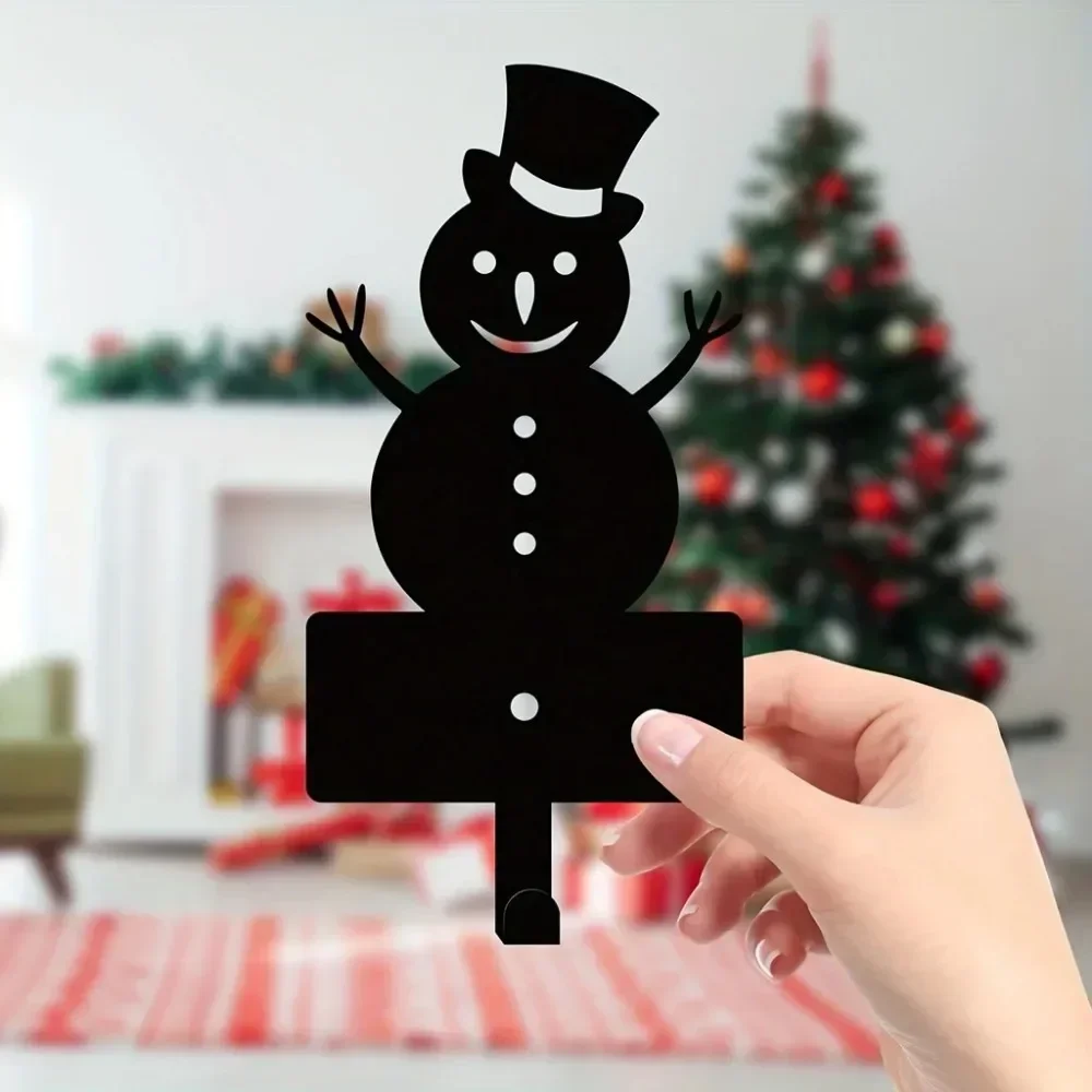 

Alluring Adorable Christmas Snowman Metal Hook for Keys – Wall-Mounted for Accessories. An Appealing Addition to Decor