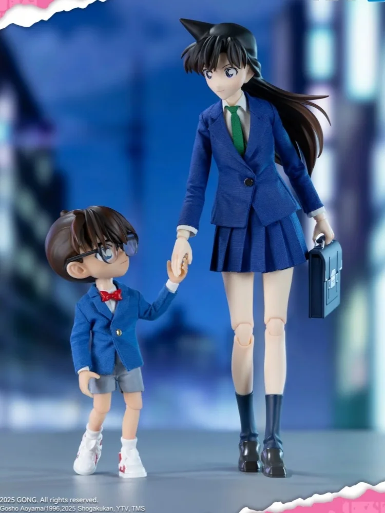 

Original In Stock Detective Conan Series Mori Ran&Edogawa Conan Action Figure Movable Joint Desktop Collectible Toys