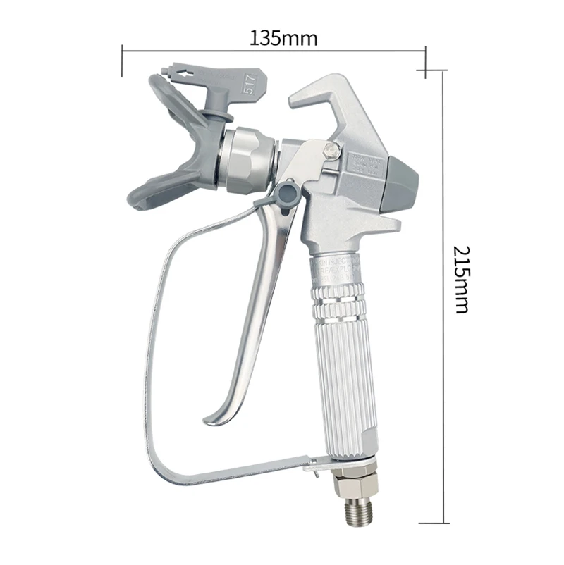 3600PSI High Pressure Airless Paint Spray Gun with 517 Spray Tip or Nozzle Guard for Wagner T-itan Pump Sprayer Spraying Machine