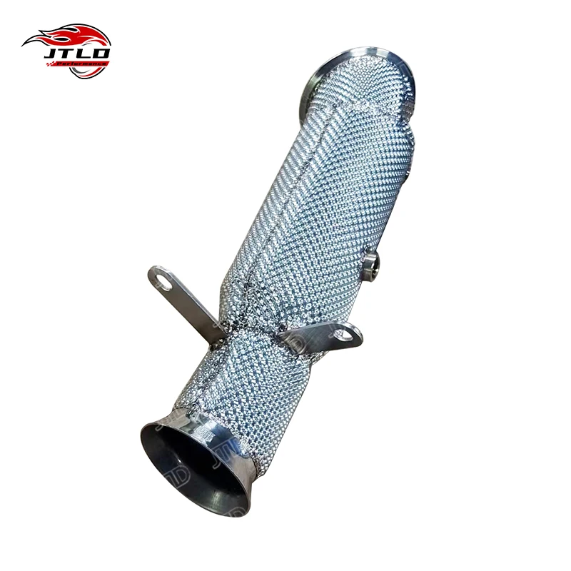 Catless Downpipe For BMW F32 435i - High Performance Exhaust With Heat Shield