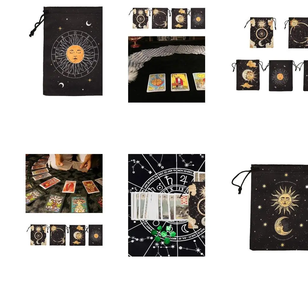 

652F Бережки Бережки Сумки Астролабеса дивинации настольная игра мини -бархаты Таросовые сумки