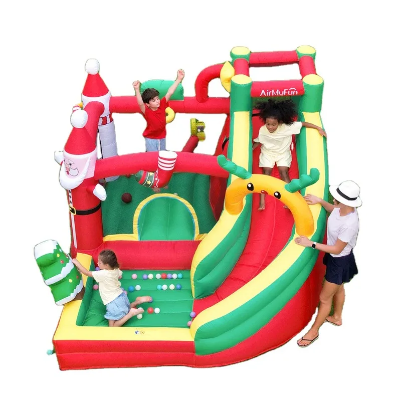 

Mini Inflatable Castle Children's Commercial Inflatable Trampoline Slide Castle