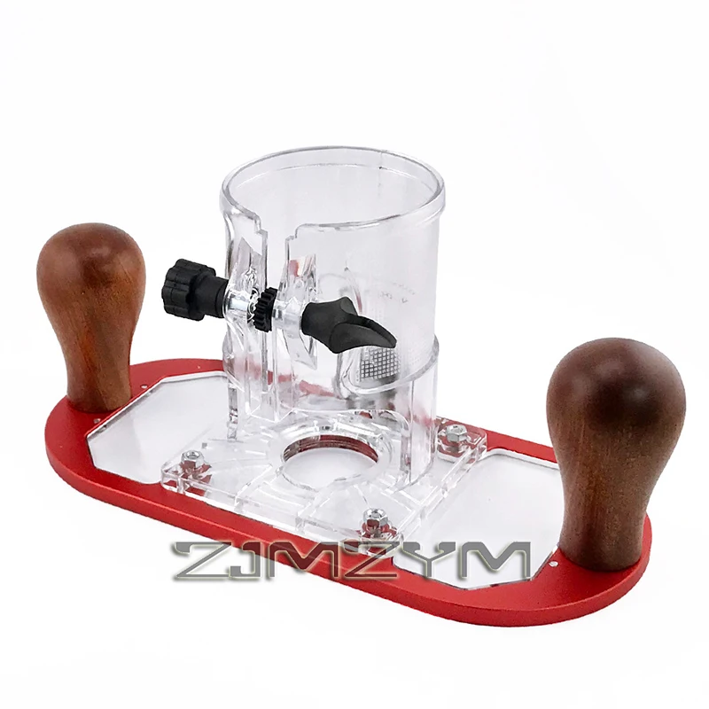 1Pc Wood Router Base for Edge Guide - Woodworking Trimming Machine Milling Groove Flip Engraving Trimming Opening Milling Base