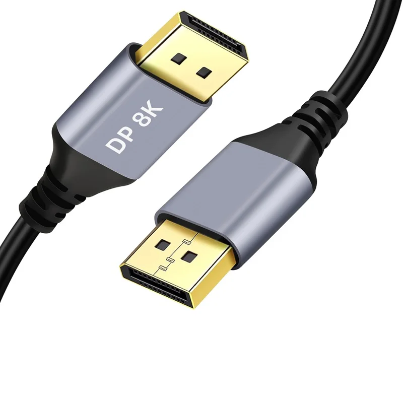  1m 2m 3m 8K DP DisplayPort Cable 8K@60Hz 4K@144Hz 32.4Gbps High Speed for Laptop PC Gaming Monitor Graphics Card Display Port