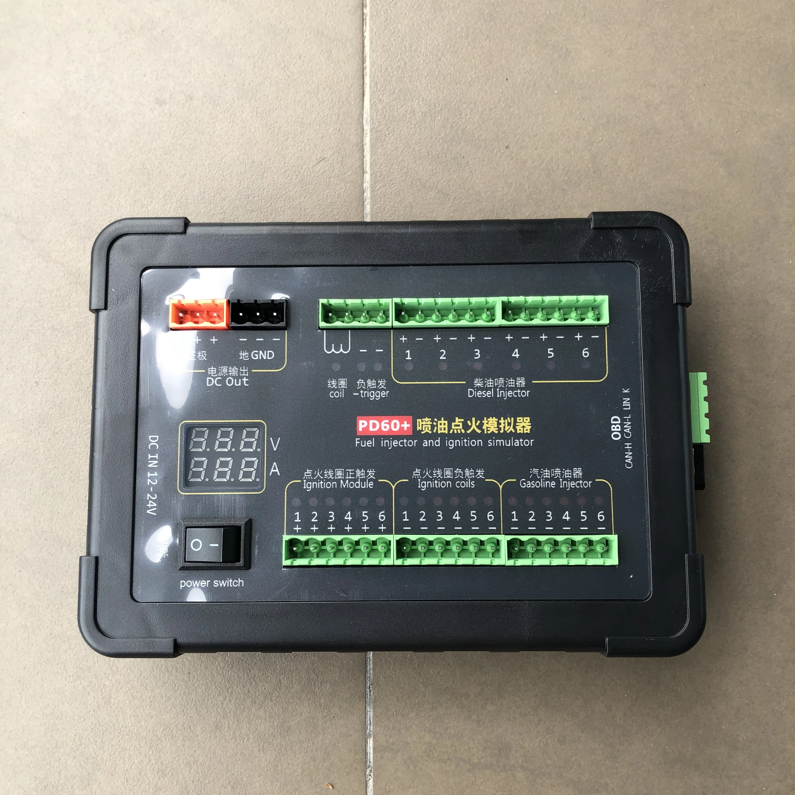 New ECU Maintenance Platform Test Equipment Diesel Vehicle Computer Board PD60 Fuel Injection Ignition Simulator