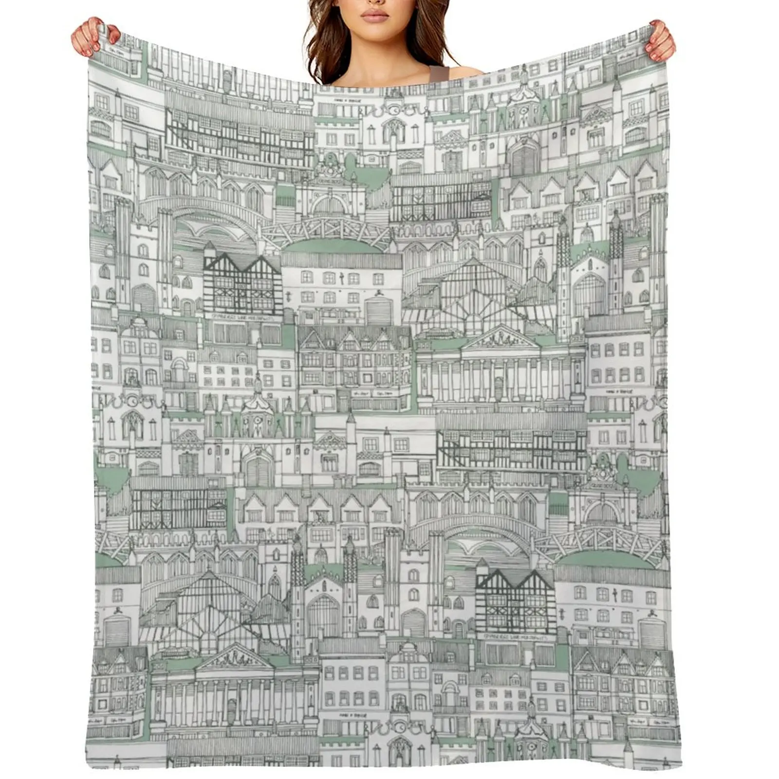 

Cambridge toile blue Throw Blanket Blankets For Baby Cute Plaid Sofas Thermal Blankets