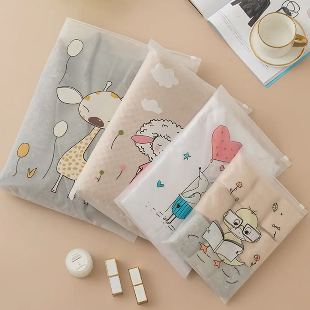 حقيبة تخزين جديدة للسفر مقاومة للغبار حقيبة تعبئة شفافة مقاومة للرطوبة PE مع أكياس تخزين أحذية بسحاب لأمتعة السفر #4