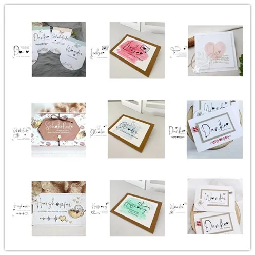 Neuankömmling Presell deutsche Briefmarken für DIY Scrap booking/Fotoalbum dekorative Prägung DIY Papier karten