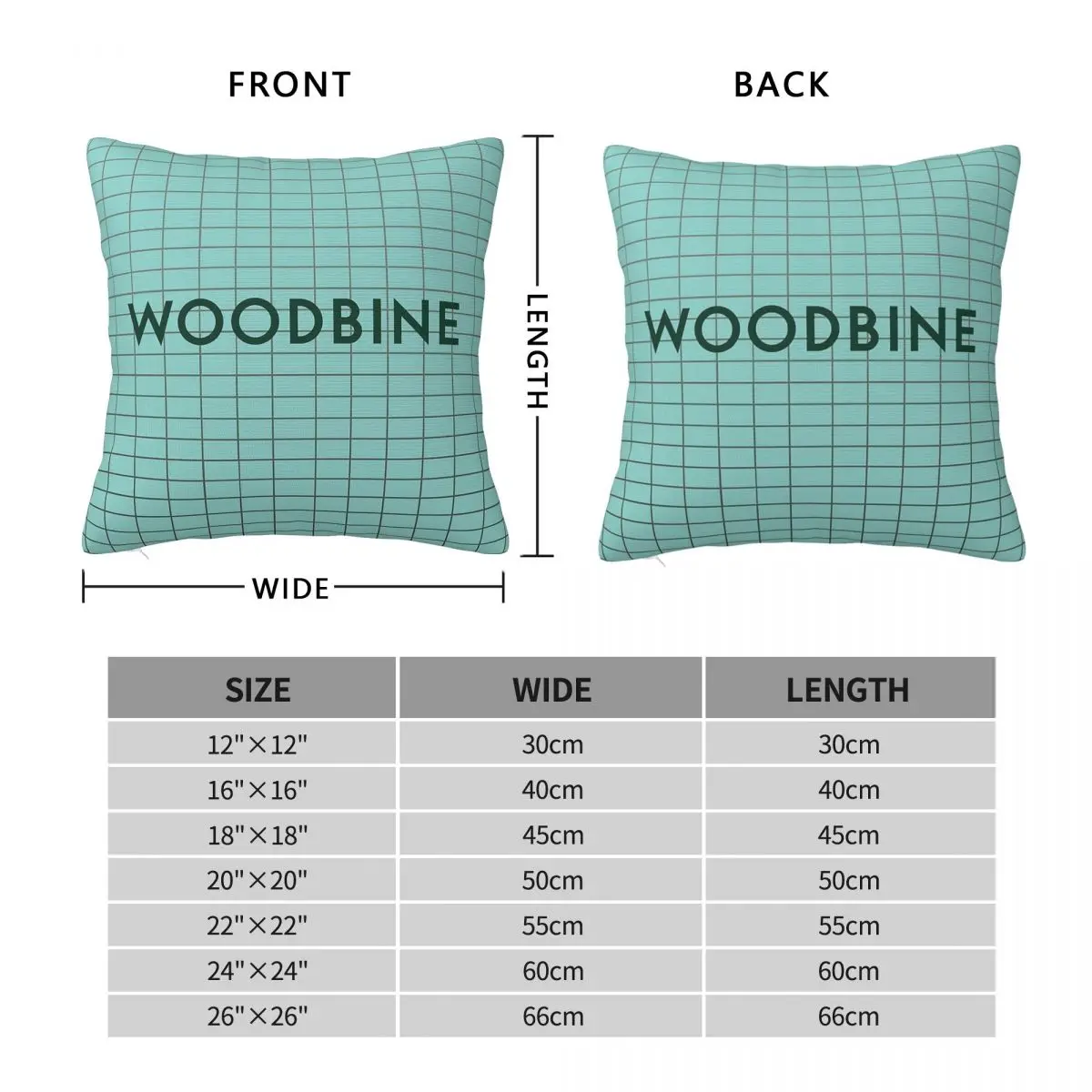 Woodbine Subway Station Square Pillowcase Polyester Linen Velvet Printed Zip Decorative Pillow Case Bed Cushion Cover