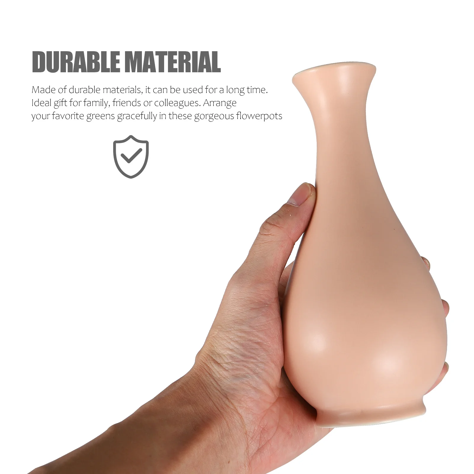 

1Pcs Ceramic Vase Narrow Opening Flower Arrangement Pot for Home Office Decor Simple Style Dried Flower Container Creative