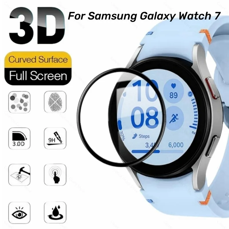 Filme PMMA para Samsung Galaxy Watch, Relógio Inteligente, Protetor de Tela Ultra, Capa Completa, Curvo 3D, Chapeamento, Macio, 7 Ultra, 40mm, 44mm, 1