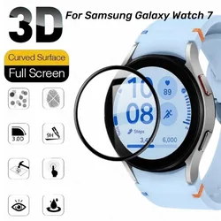 1pcs Full Cover 3D Curved Plating Soft PMMA Film For Samsung Galaxy Watch 7 Ultra 40mm 44mm Smart Watch Ultra Screen Protector