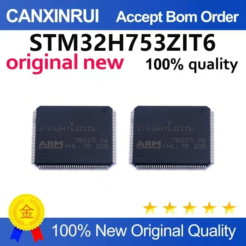 (5pcs-100pcs)Brand new original STM32H753ZIT6 STM32H753ZI packaged LQFP144 microcontroller IC chip