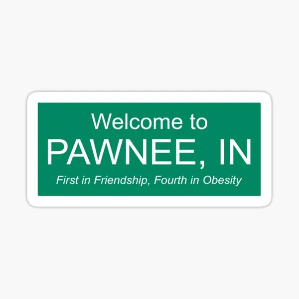 

Парки и Rec Добро пожаловать в Pawnee 5 шт. наклейки на автомобиль для художественного ноутбука гостиной милые Мультяшные детские бутылки для воды с окном забавные