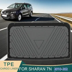 For VW Volkswagen Sharan 7N 2010-2021 Car Cargo Liner All-Weather TPE Non-slip Trunk Mats Boot Tray Carpet Interior Accessories