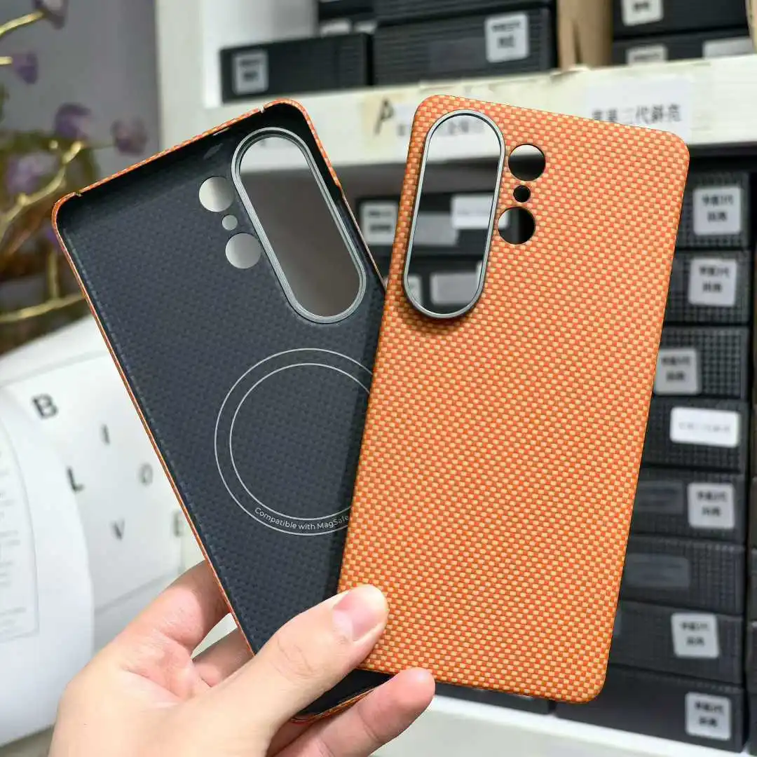 

Premium Business Aramid Carbon Fiber Mobile Phone Case For Samsung Galaxy S26 Ultra S26Plus Cap Magnetic Wireless Charging Cover