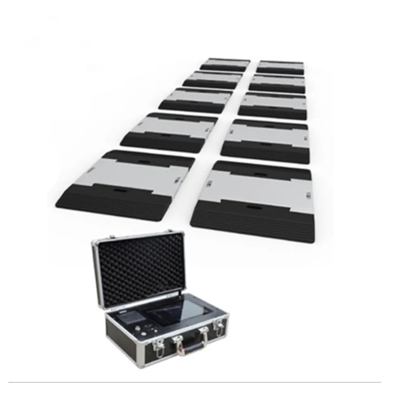 رائجة البيع مقياس شاحنة محمولة مع عجلات ومحور وزنها معدات وزن السيارة المتنقلة مقياس المحور