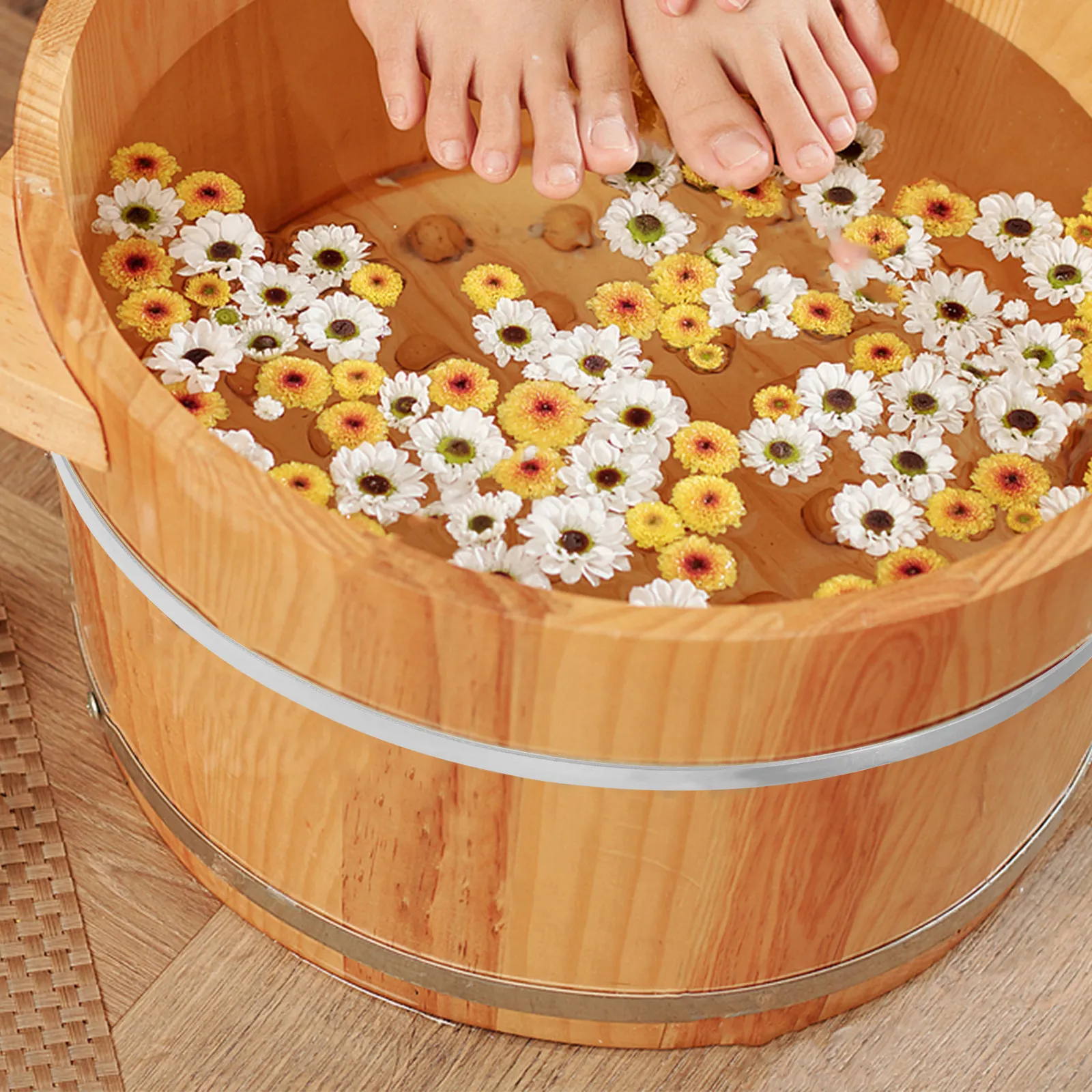 Home Security Ring - Foot Bath Bucket Steel Hoop Metal
