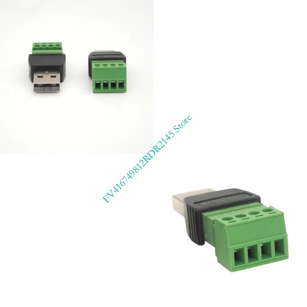 B2EF USB2.0 Screw Terminals Block Adapter DIY USB2.0 Connectors Stable Transfer