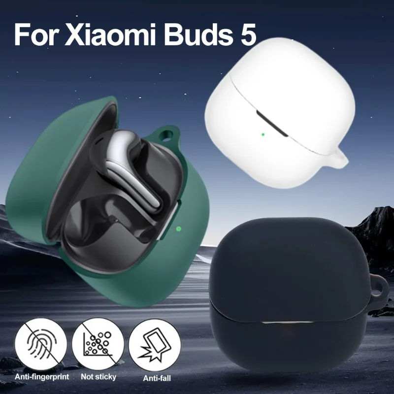 Silicone Case For Xiaomi Buds 5 Soft Cover Protector Wireless Headset Silicone Cover For Xiaomi Buds 5 Protective Earphone Case