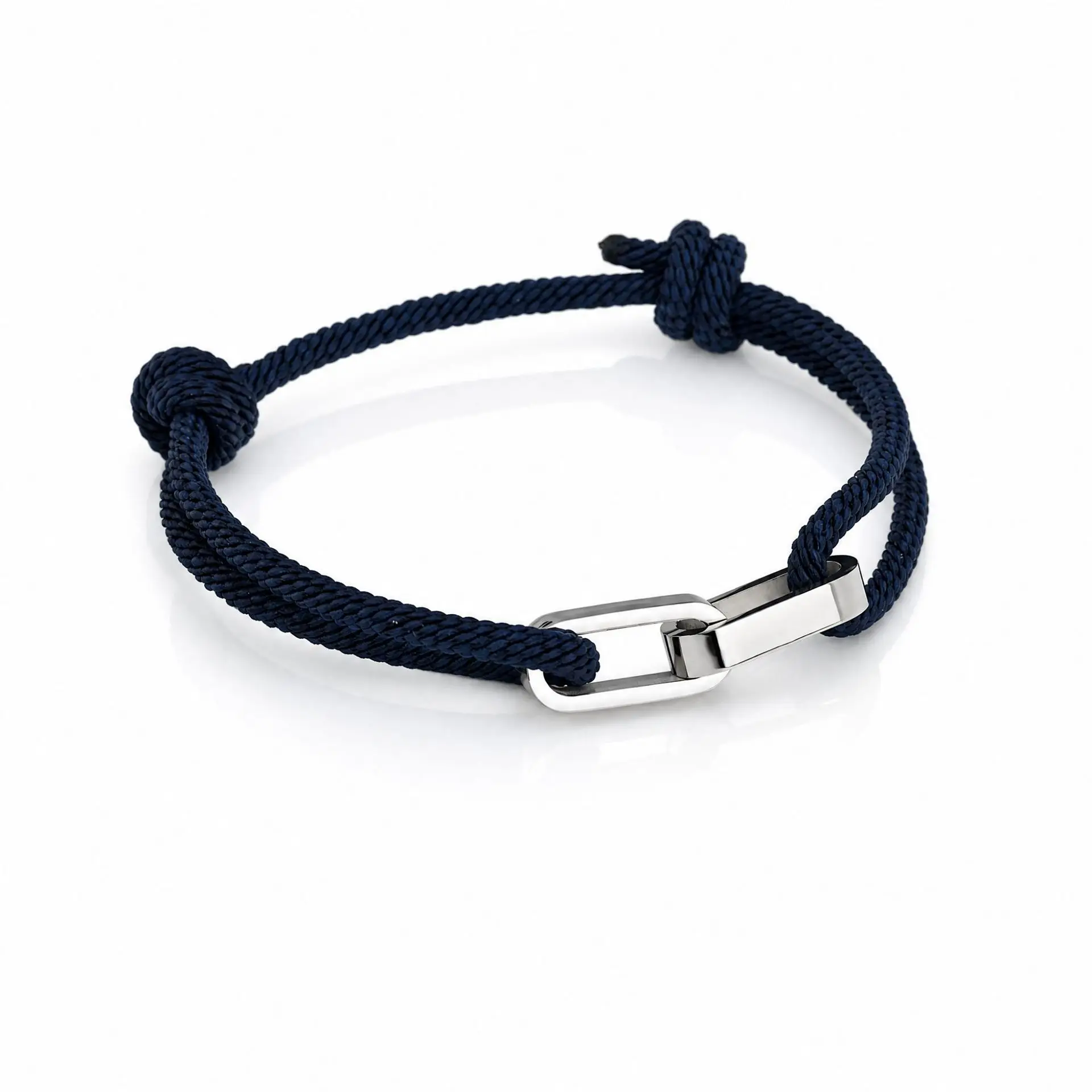 Trendy Adjustable Rope Chain Custom Name Bracelet for Couples