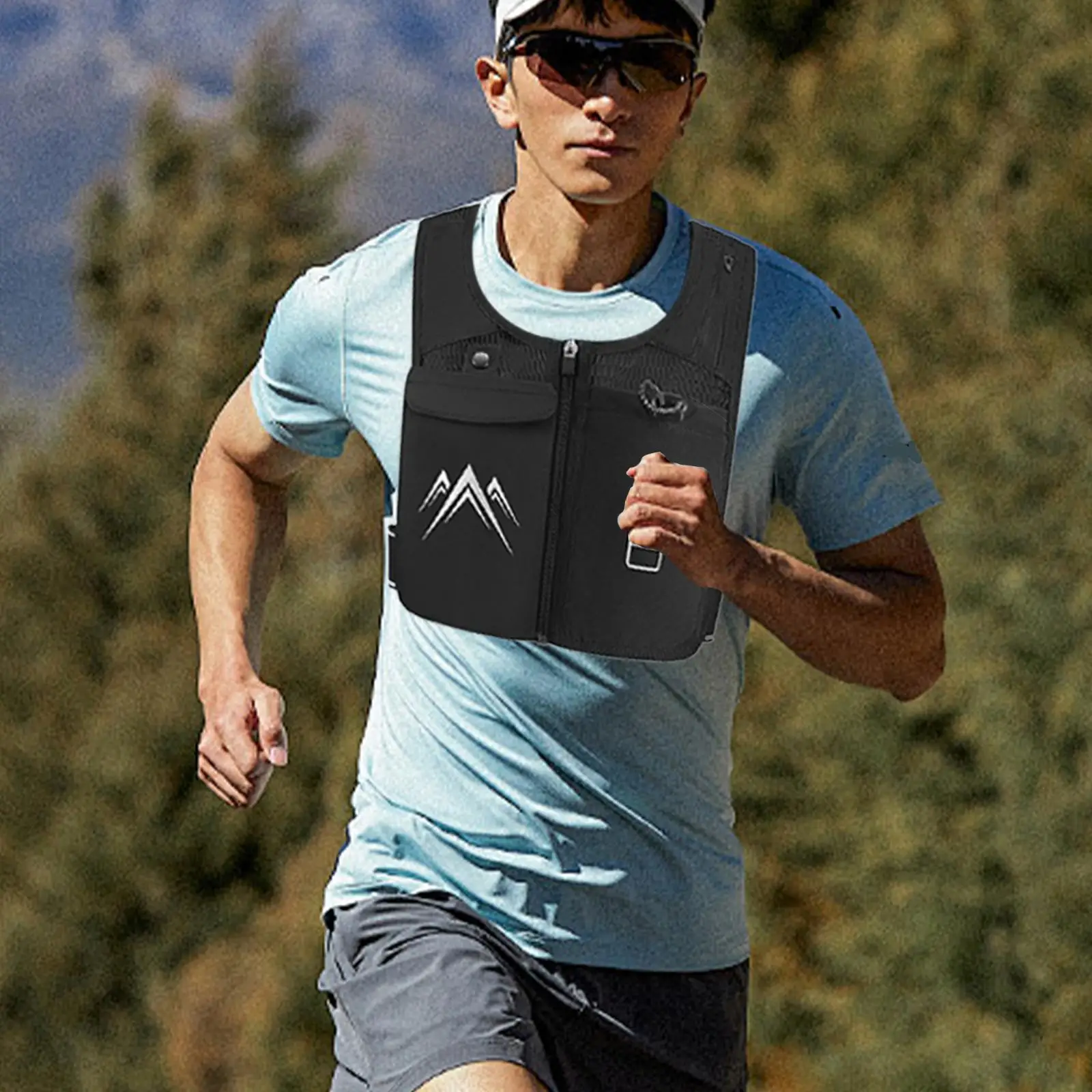 

Hydration Vest Portable with Pockets Water Pack for Race Marathoner Cycling