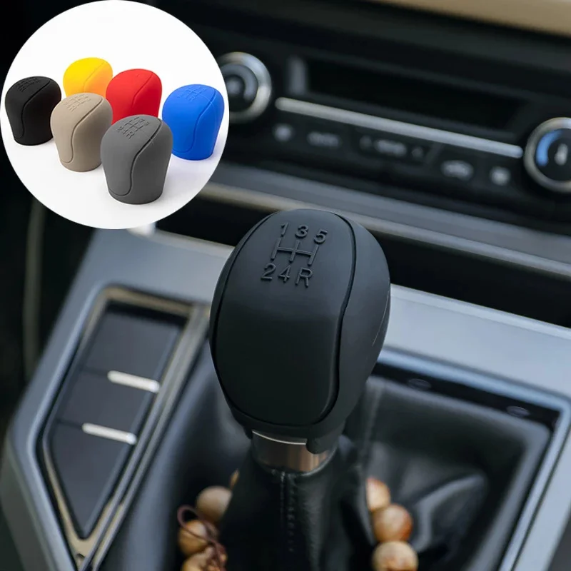 

Universal Silicone Gear Shift Knob Cover Gear Shift Non-Slip Grip Handle Protective Covers Car Interior Accessories