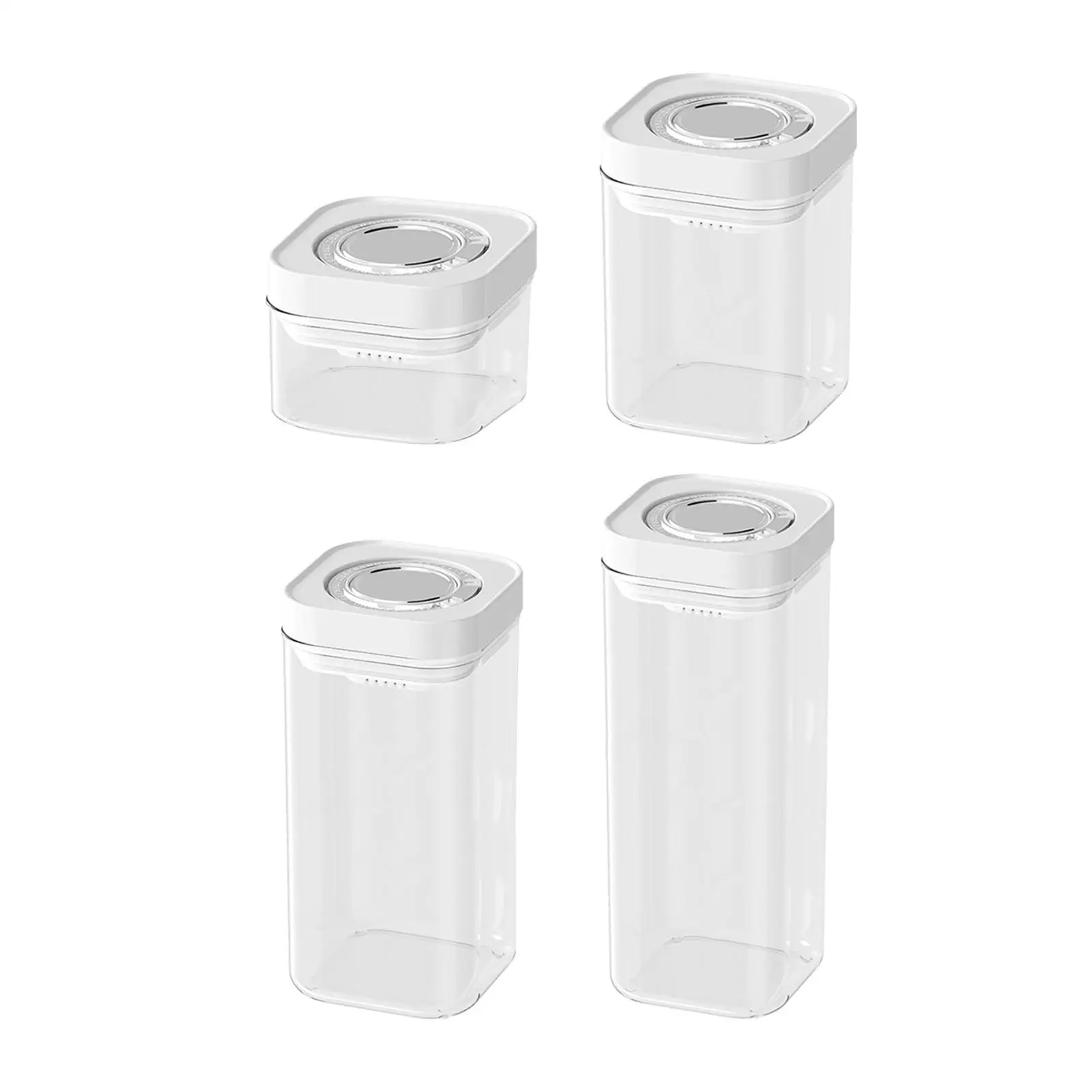 Airtight Food Storage Container with Lid Stackable Pantry Organization Dry Cereal Container for Rice Flour Nuts Cookies Sugar